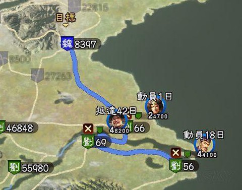 三国志13如何入城