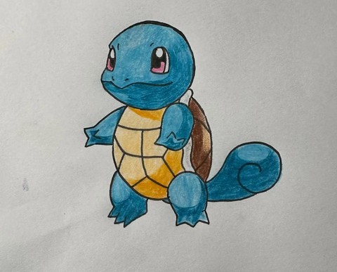 神奇宝贝怎么画杰尼龟