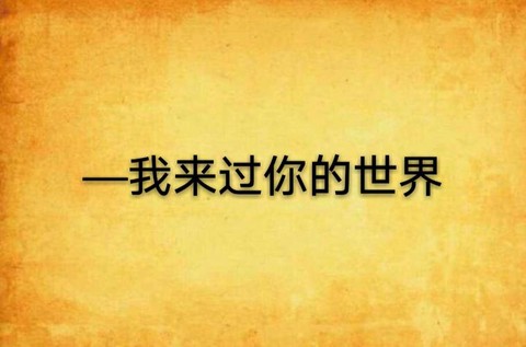 你的世界我来过是什么意思[图1]