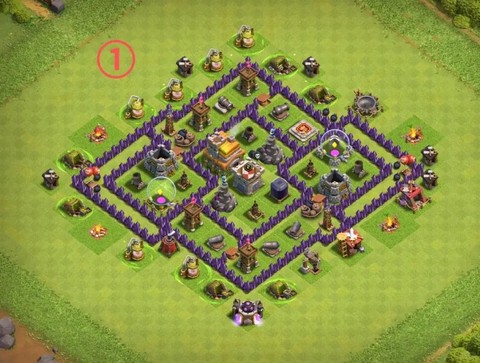 部落冲突七本怎么摆[图2]